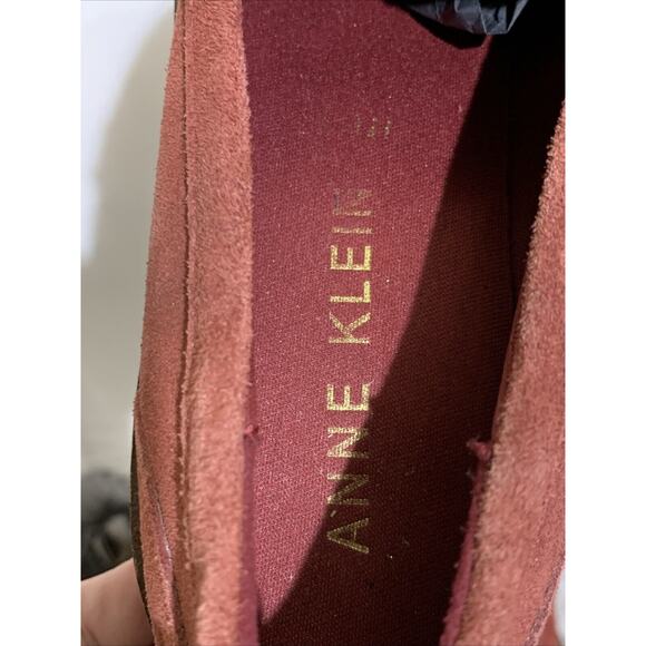 Anne Klein Akelia Suede Penny Loafers Flats Womens 9 New Slip Ons - Picture 4 of 7